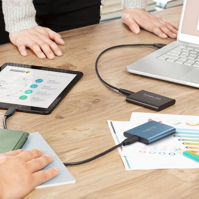 Portable SSD External Hard Drive - 500GB Storage Space