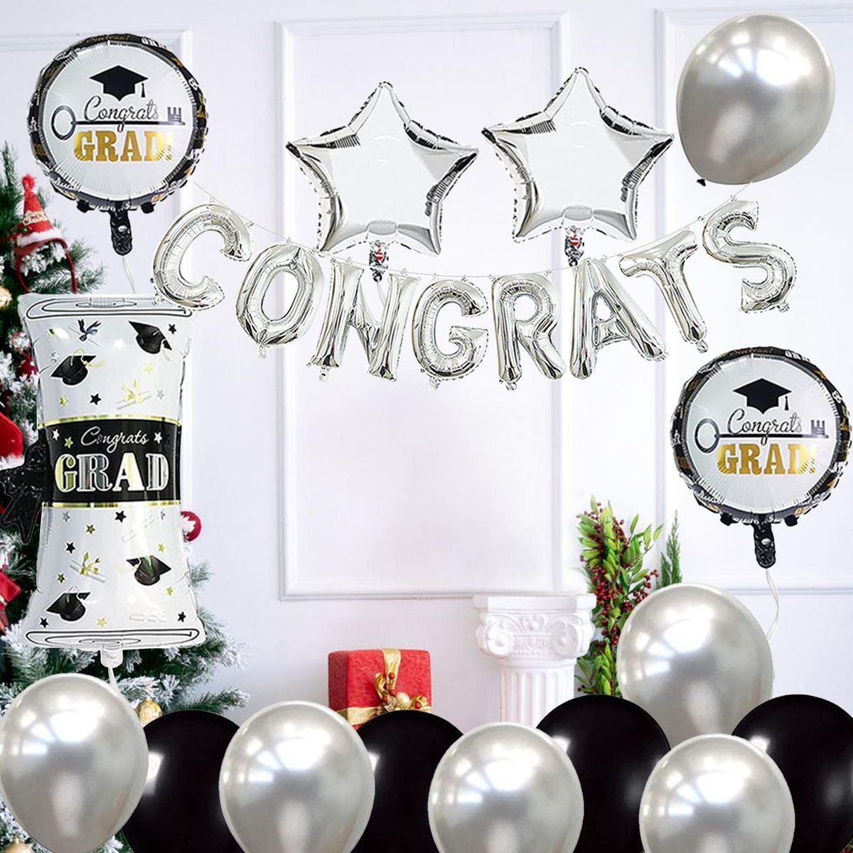 29PCS Graduation Party Decorations Set School Class Classmates Party Supplies Congrats Graduation Balloons for 2022 Passed Exam Graduation Celebration Decorations
