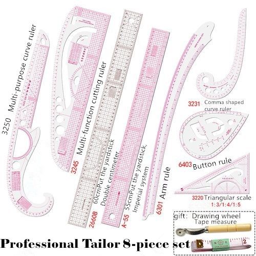 10 Pieces French Curve Ruler For Sewing Pattern Design