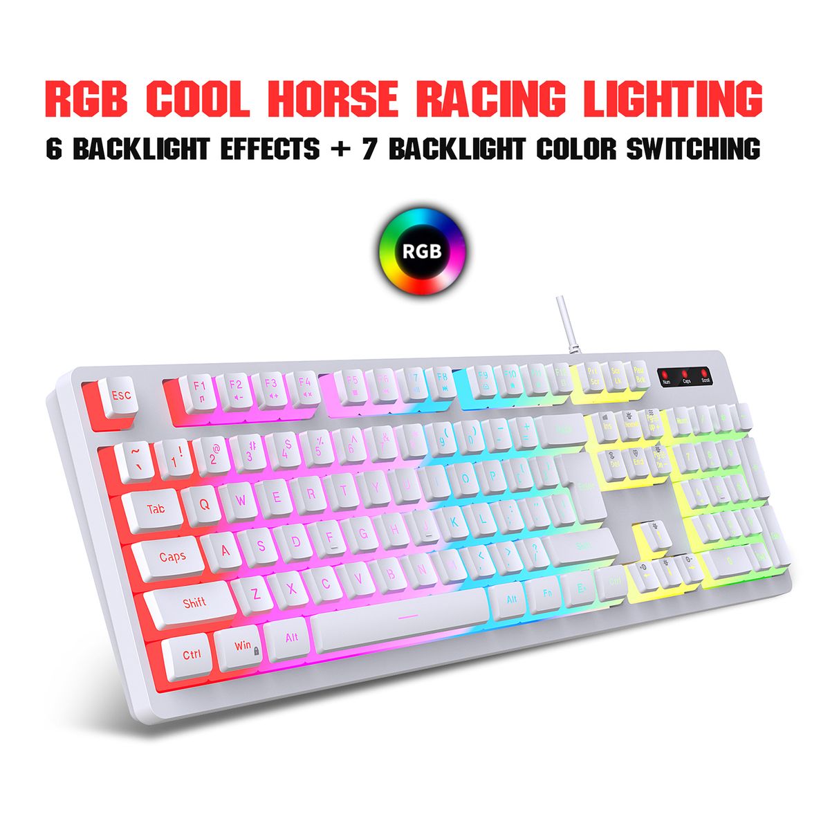 L200 RGB Keyboard 104-Key Wired Gaming Keyboard Backlit