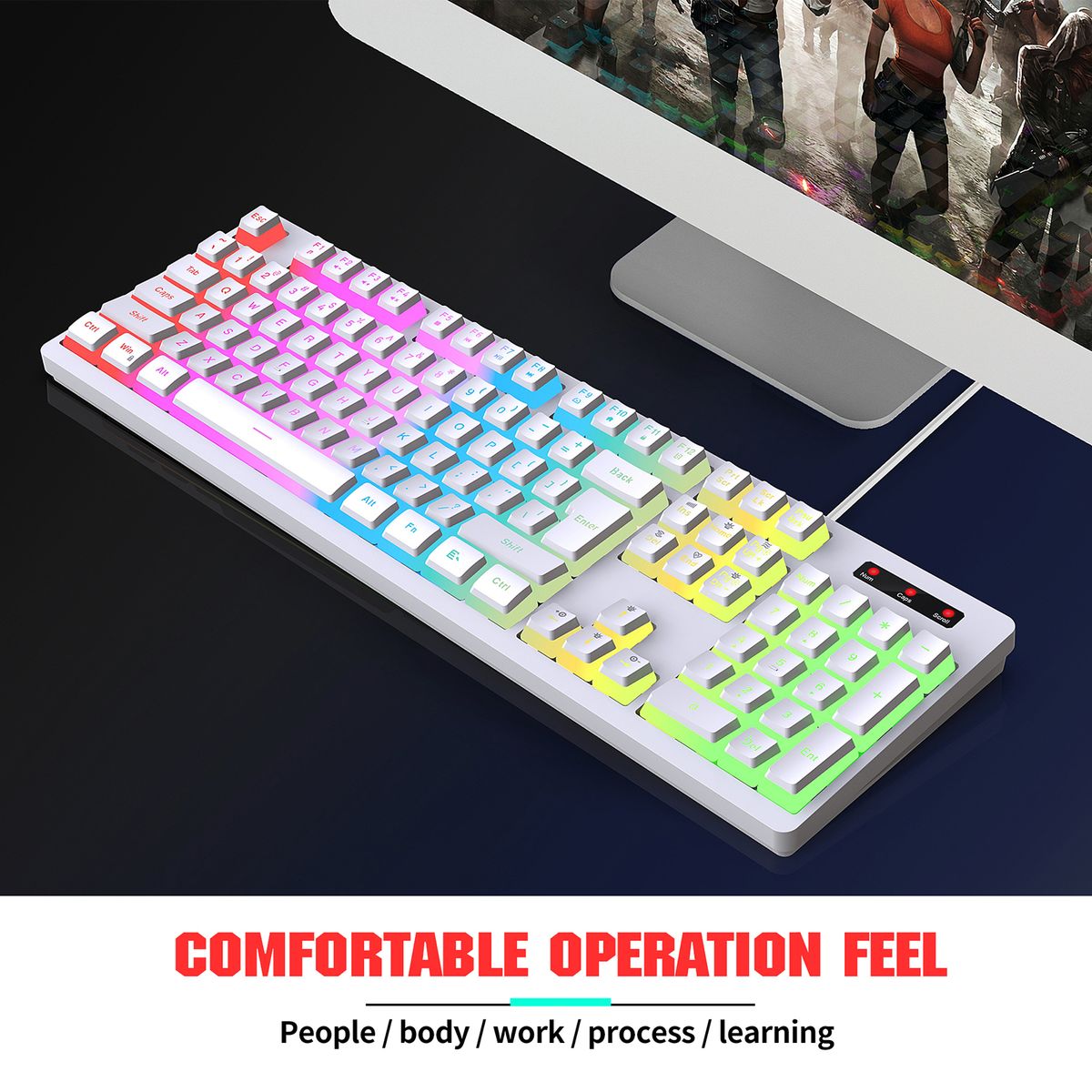L200 RGB Keyboard 104-Key Wired Gaming Keyboard Backlit