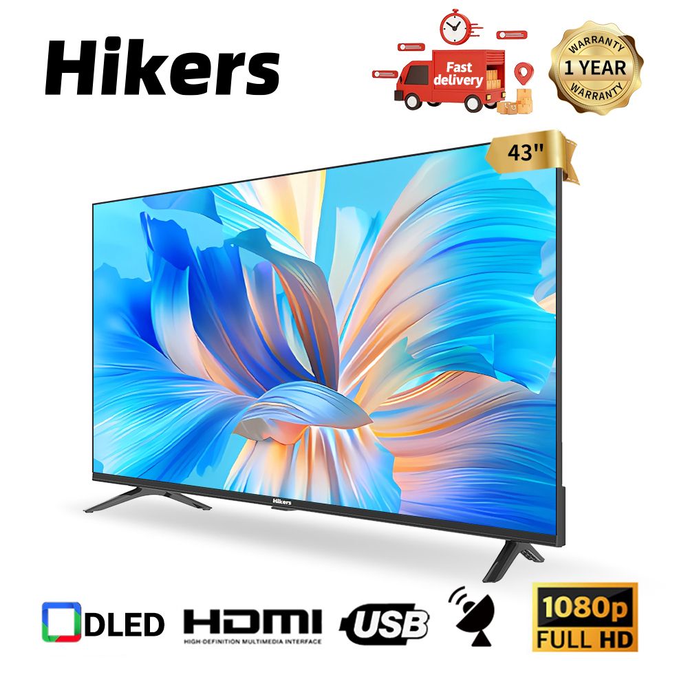 43'' Frameless FHD LED TV - Black +  Free Wall Mount