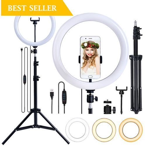 Big 10 Inches Automatic Led Ringlight With Stand And A Phone