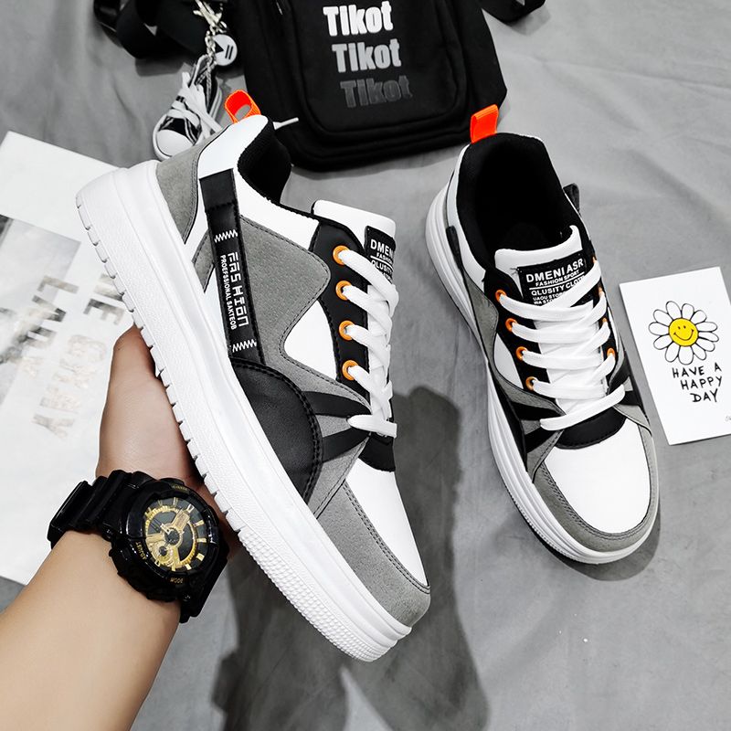 2021 Mens Casual Classic Shoes Board Sneakers-Grey