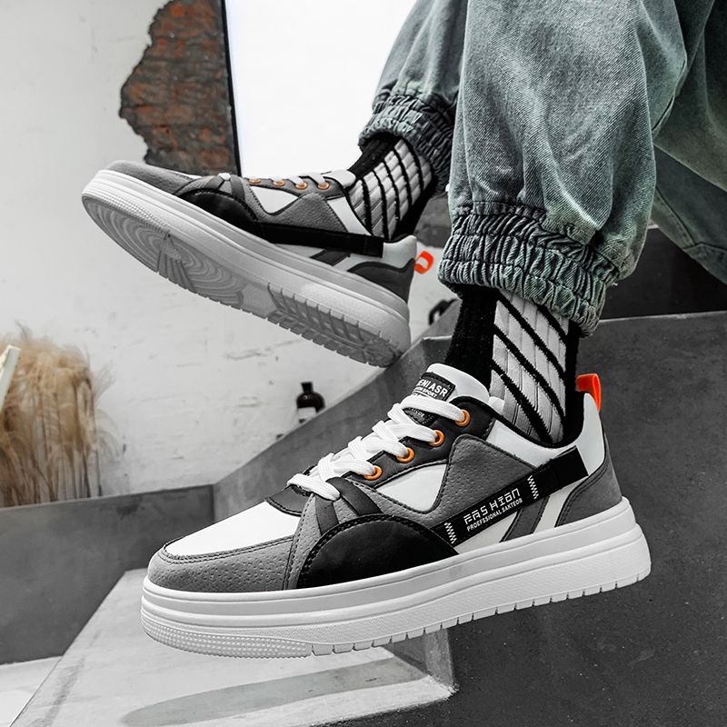 2021 Mens Casual Classic Shoes Board Sneakers-Grey