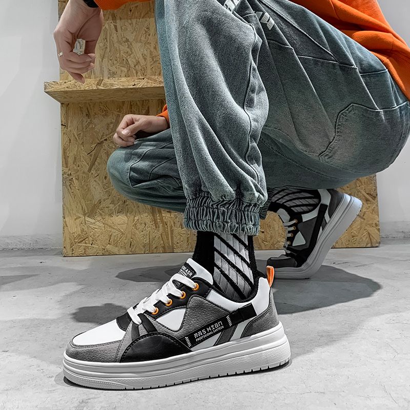 2021 Mens Casual Classic Shoes Board Sneakers-Grey