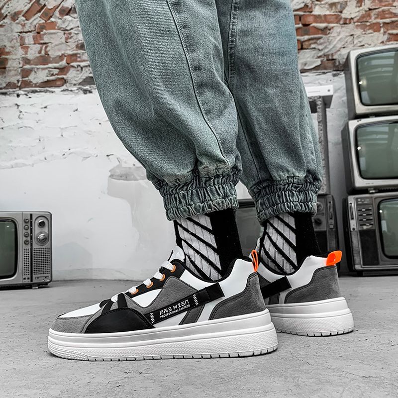 2021 Mens Casual Classic Shoes Board Sneakers-Grey