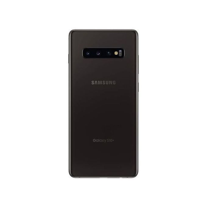 Galaxy S10 Plus (S10+) 6.4-Inch AMOLED (8GB, 128GB ROM) (12MP + 12MP + 16MP) Single Sim - Black  With Free Pouch & Screen Guide