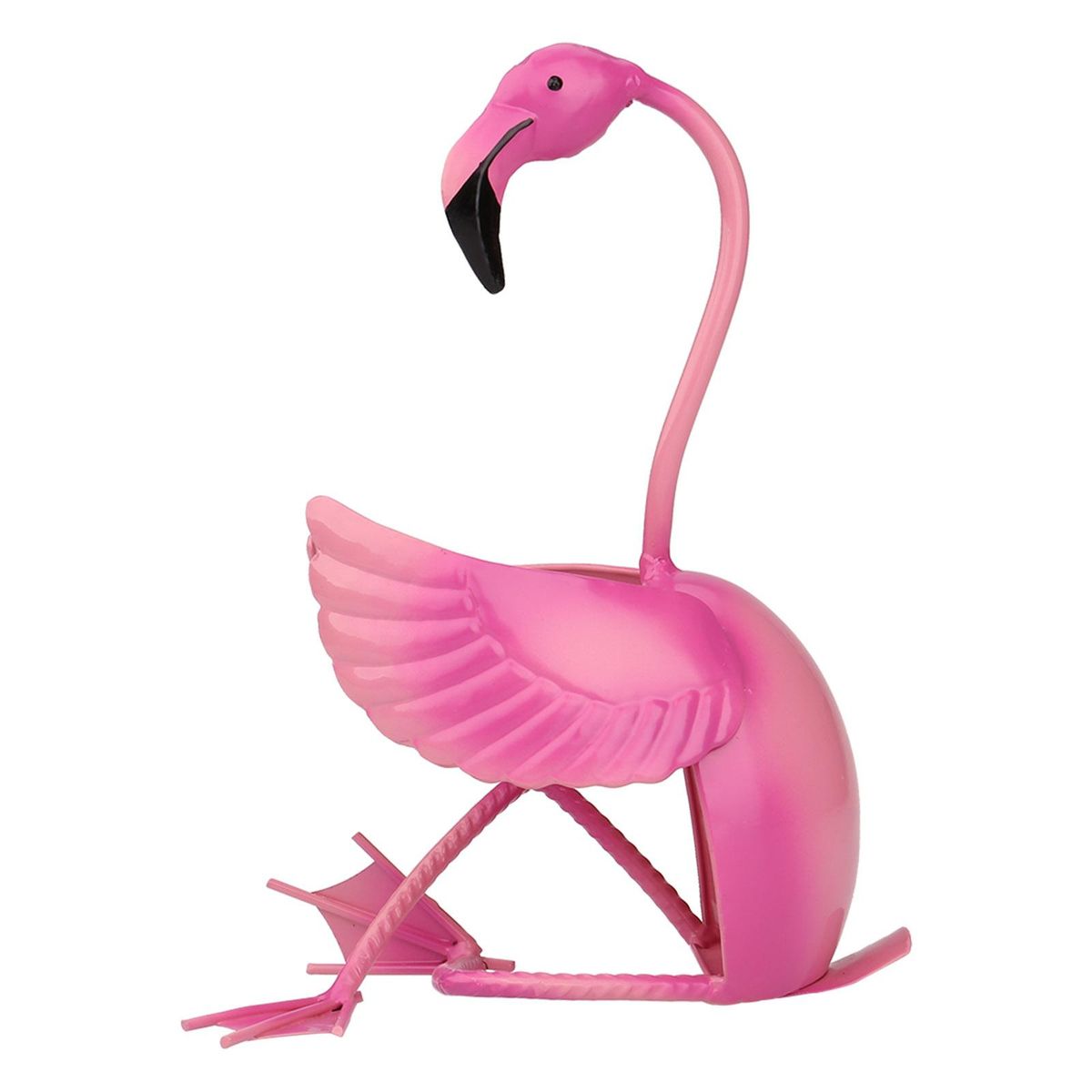TOOARTS Flamingo wine holder Wine shelf Metal sculpture Practical sculpture Home decoration Interior decoration Crafts