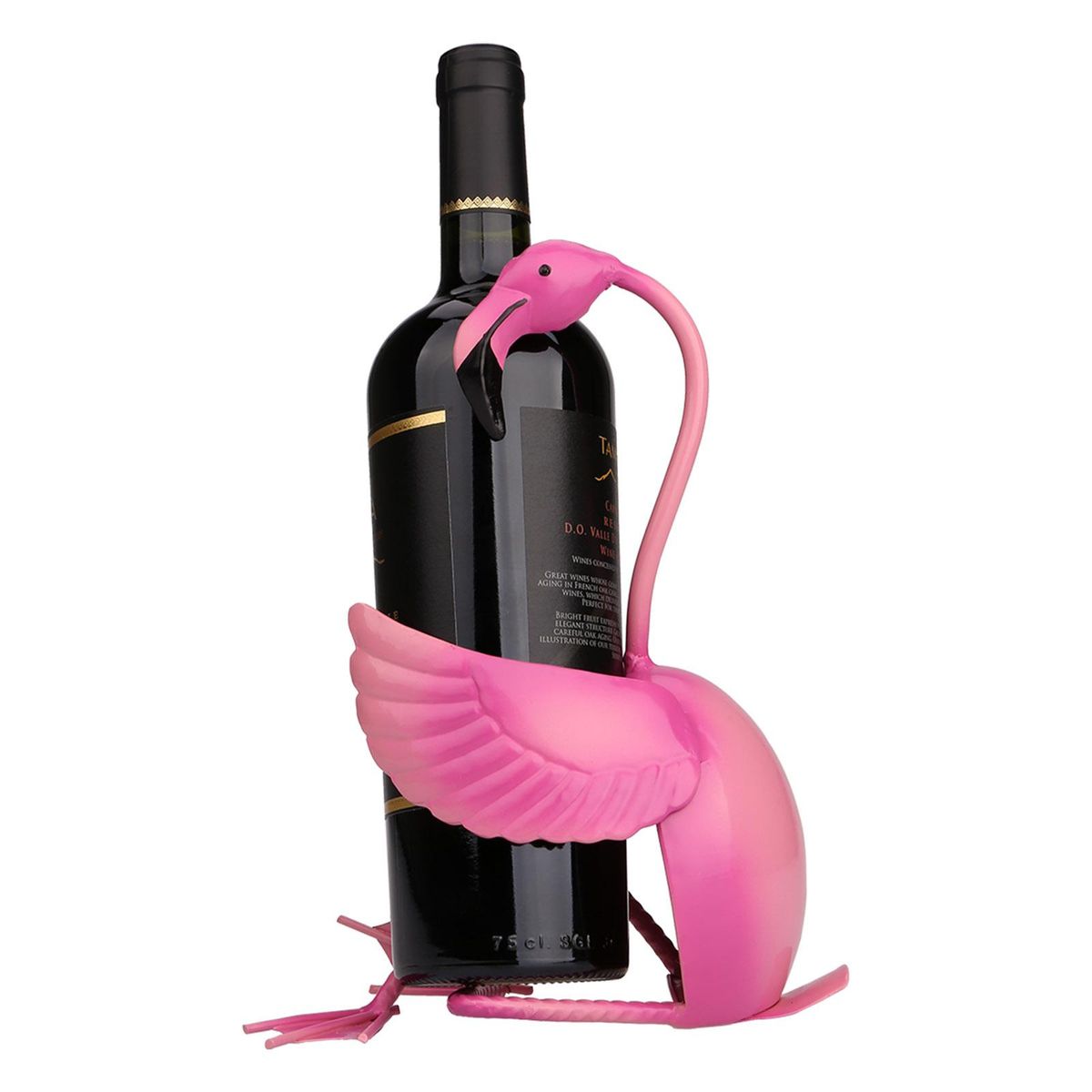 TOOARTS Flamingo wine holder Wine shelf Metal sculpture Practical sculpture Home decoration Interior decoration Crafts