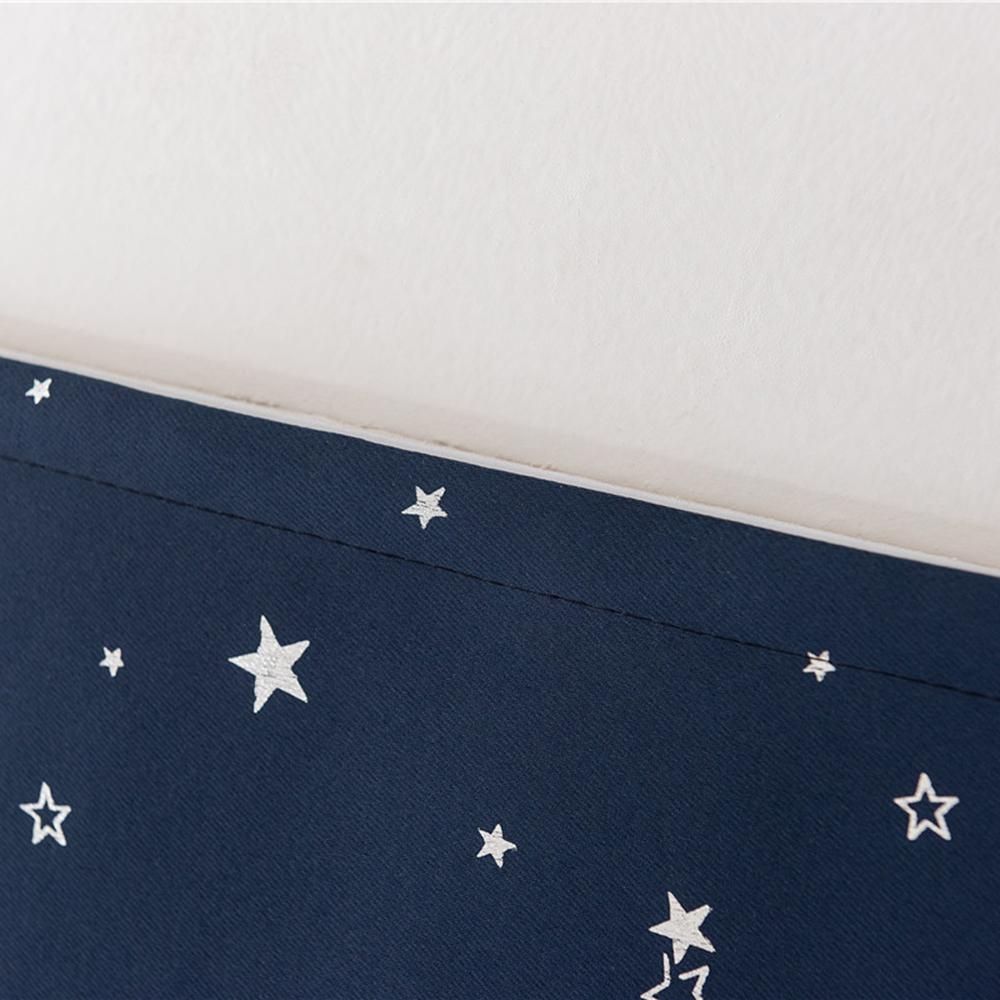1PC Curtain  Home Hot Silver Stars Blackout Double Sided Velcro Curtain Fabric Home Decoration for Living Room Bedroom