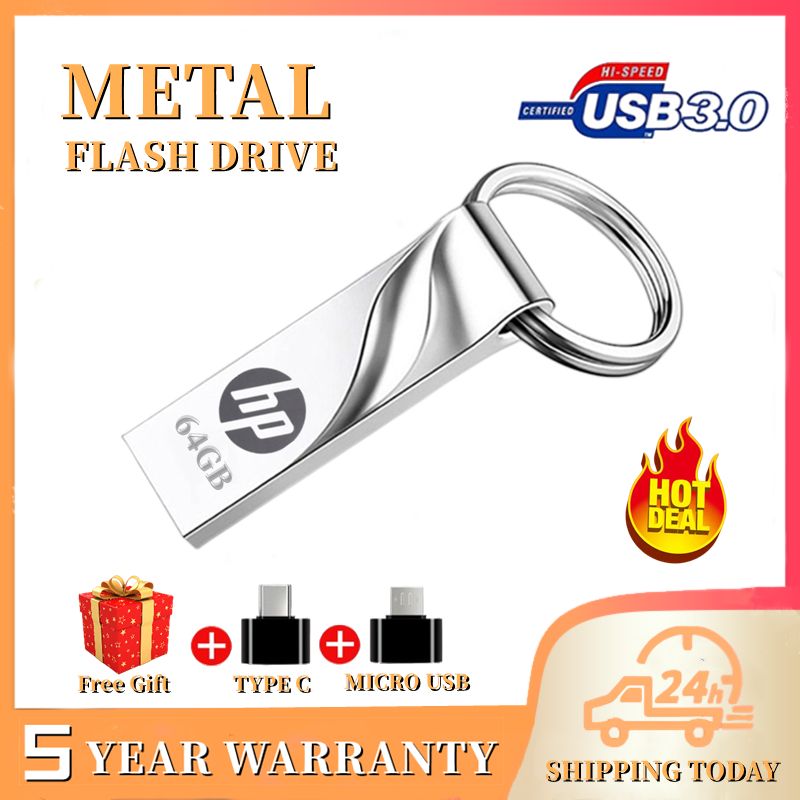 64GB Metal Waterproof Pendrive USB 3.0 USB FLASH DRIVE
