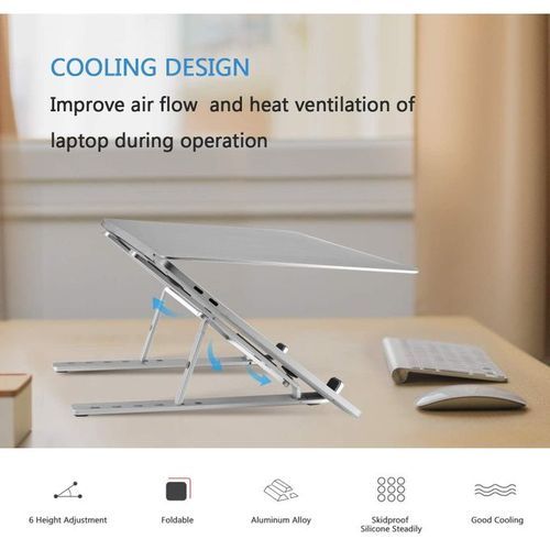 Portable Laptop Stand Aluminium Macbook Tablet Notebook