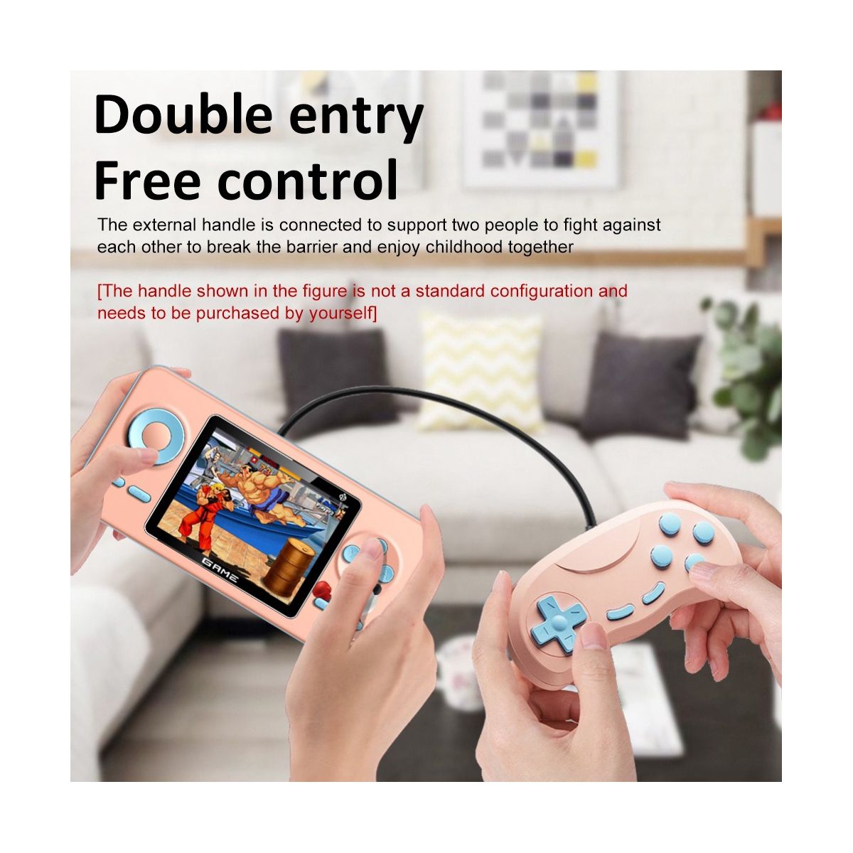 520 Games Console Retro Game Controller 24-Inch Screen Handheld Game Player C