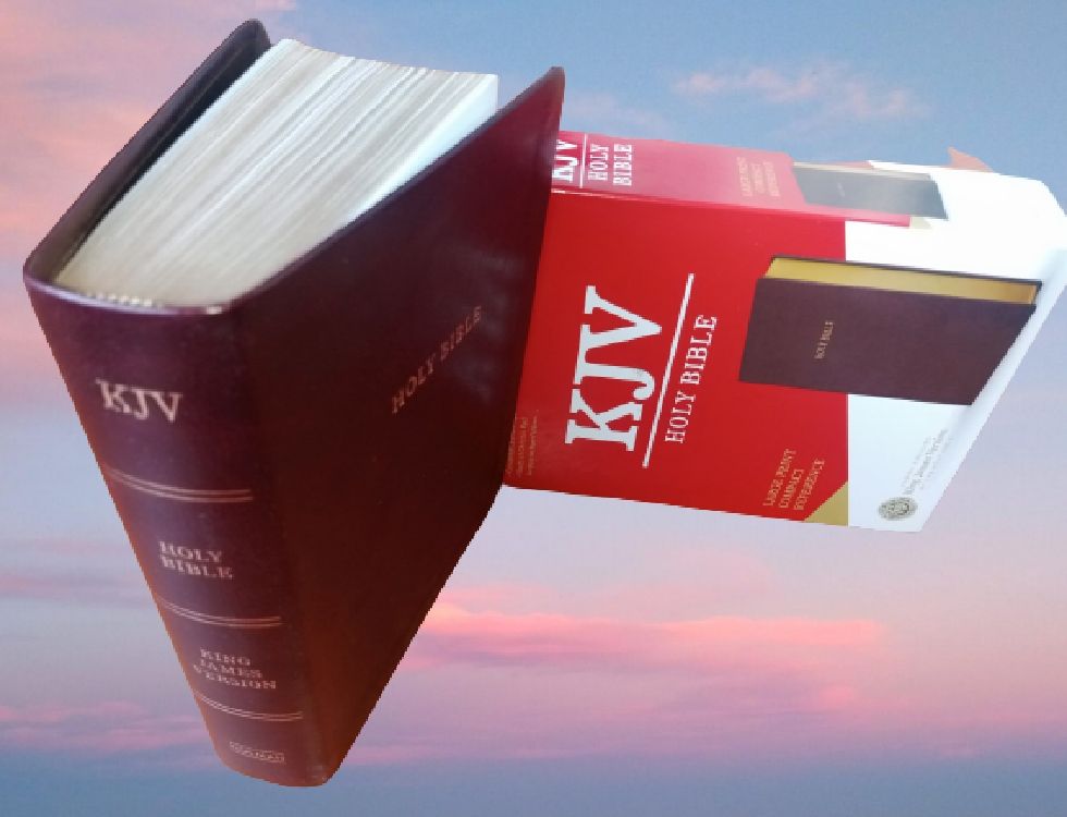 KJV Large Print Compact Reference,Burgundy LeatherTouch,Red Letter,Concordance & Imitation Leather