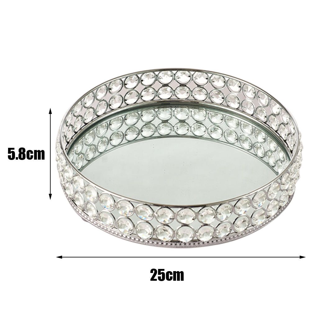 Crystal Vanity  Tray Jewelry Trinket Tray Organizer