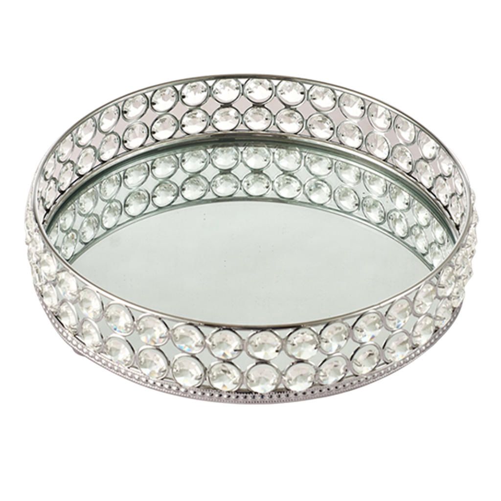 Crystal Vanity  Tray Jewelry Trinket Tray Organizer