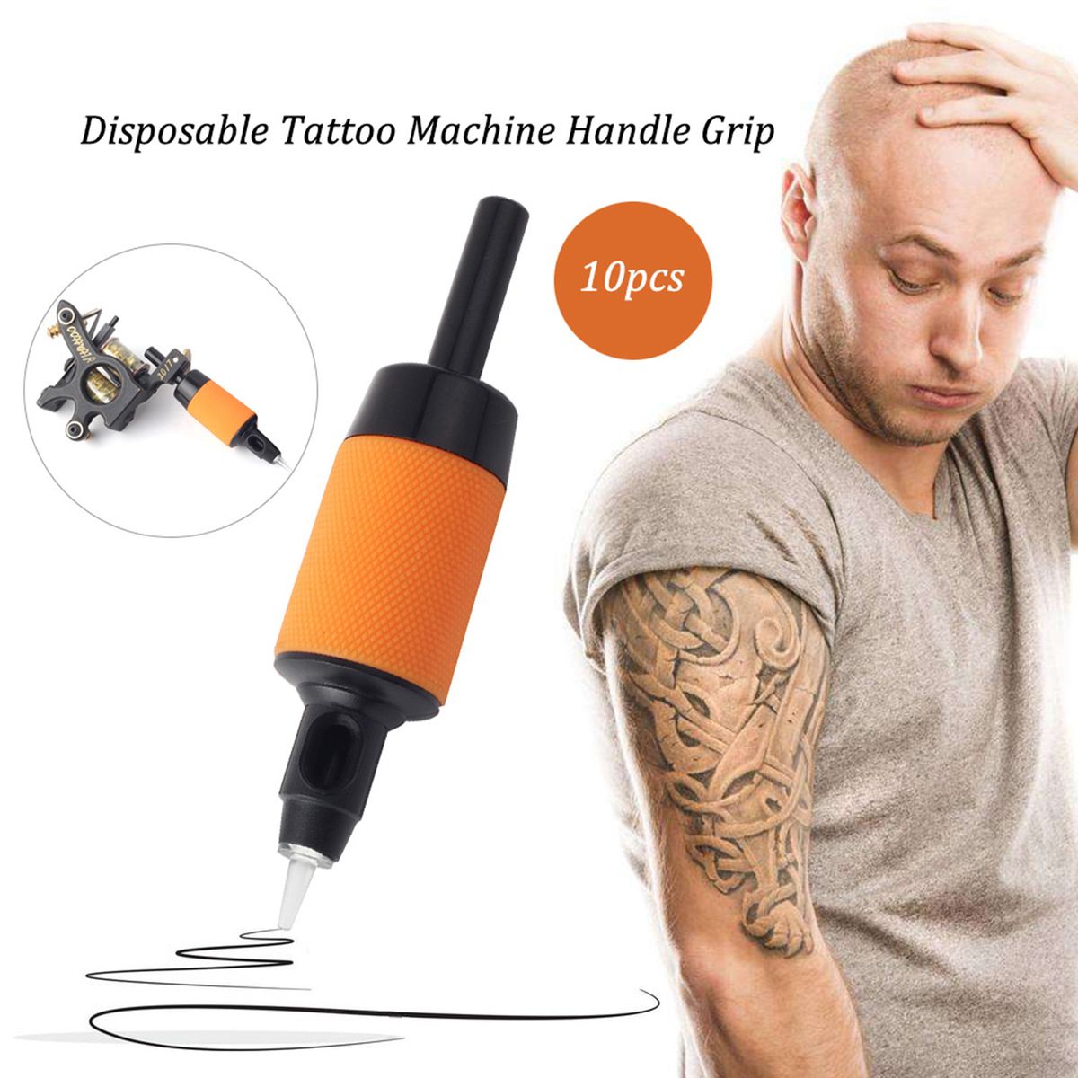 10PCS 7R Disposable Tattoo Needle Tubes Tattoo Machine