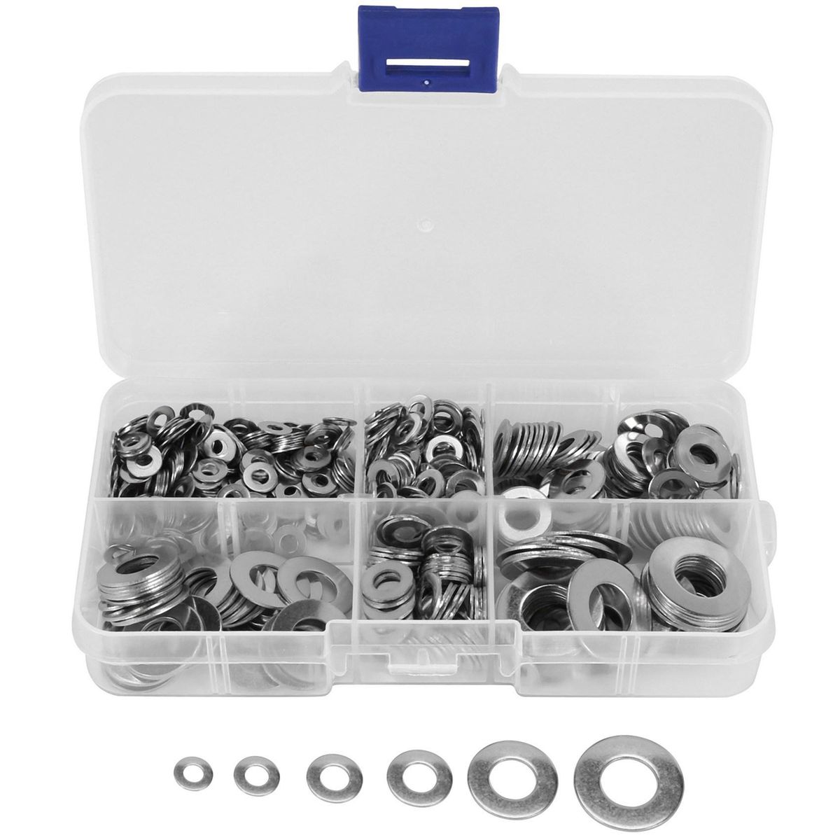 660 PcsSet M6 M8 M10 Washer Spacers Stainless Steel Flat Washer Plain Gasket Spacers Kit Screw Bolt Fastener