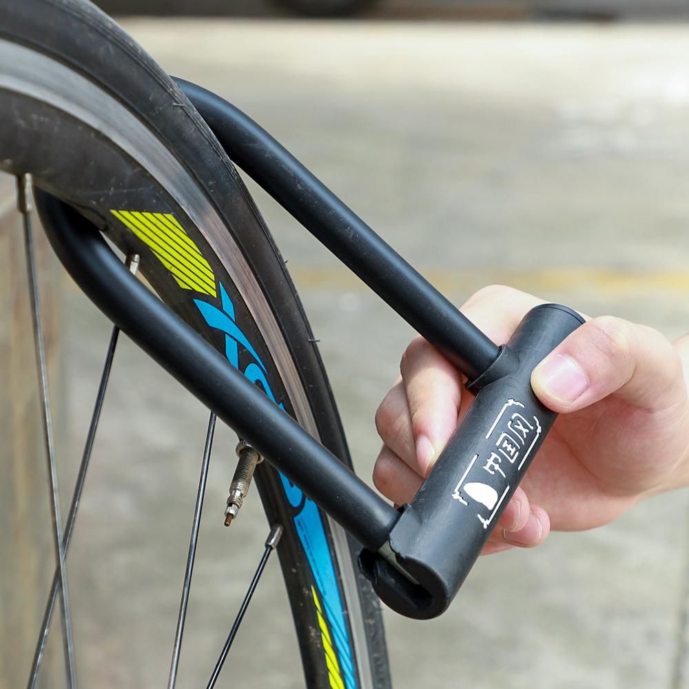 WEST BIKING Bicycle U Lock MTB Road Bike Wheel Lock 2 Keys Anti-theft Safety Motorcycle Scooter Cycling Lock Bicycle Accessories
