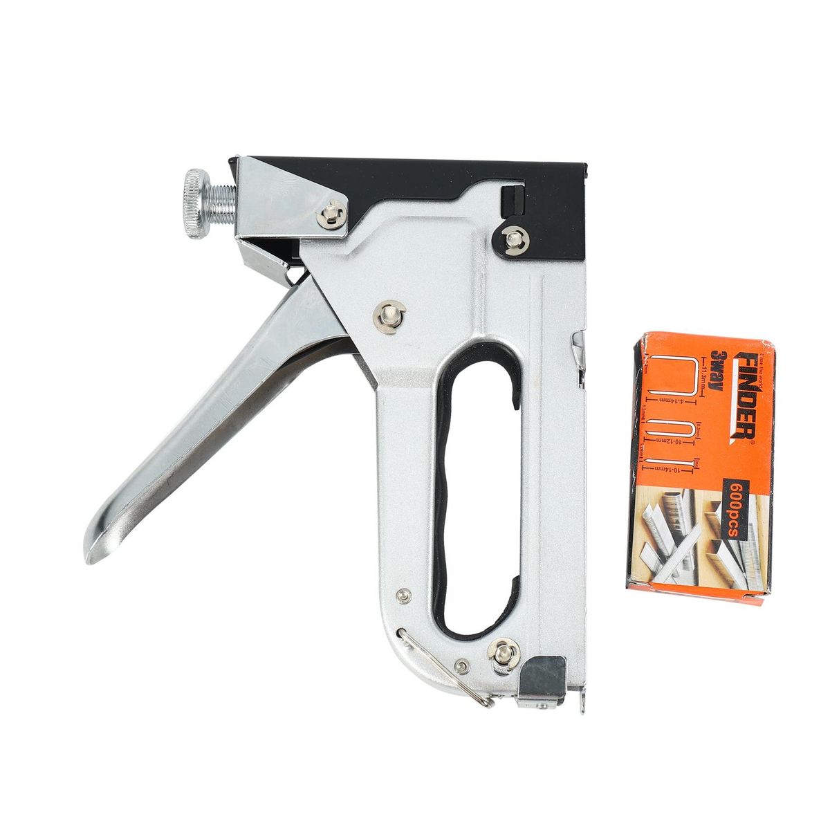 FINDER Manual Heavy Duty Hand Nail Furniture Stapler Upholstery for Framing with Staples By Free Woodworking Tacker Tool