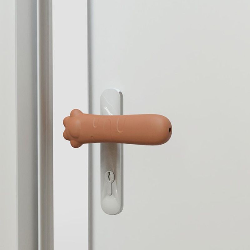 A3-Cat Paw Door Handle Wall Anti-collision Pad Anti-knock Baby Gift Kid Reduction Safety Door Handle Wholesales Silicone Sleeve
