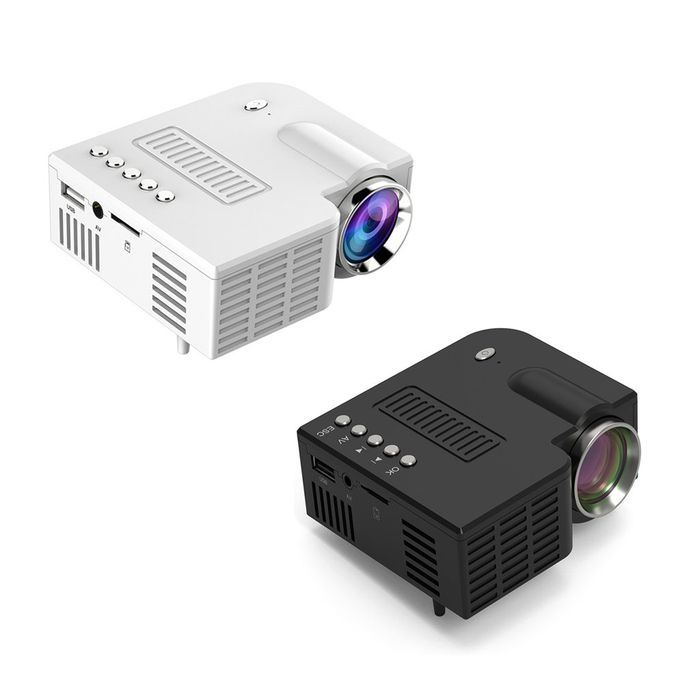 UC28C Portable Projector Mini 3D Projector Mini Movie Video Projector Black
