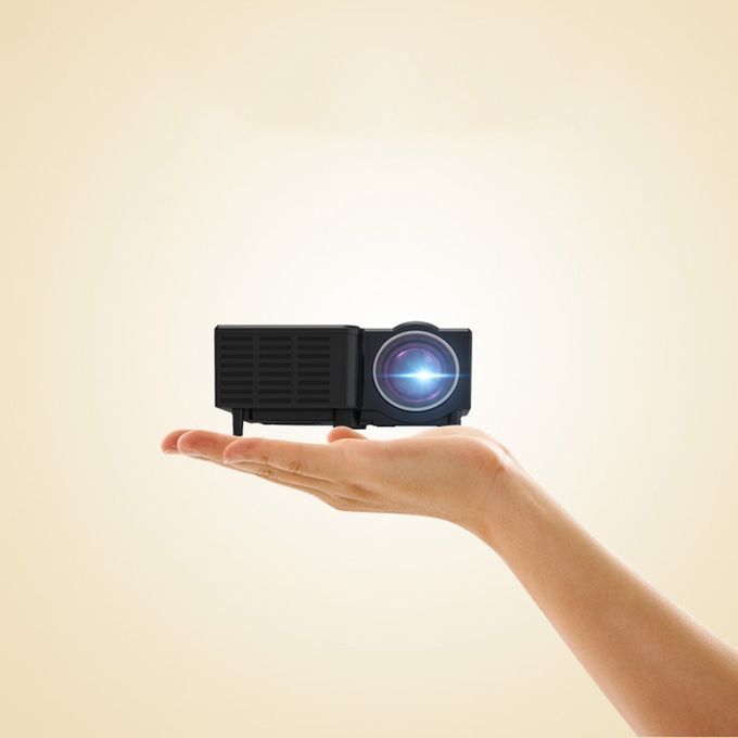 UC28C Portable Projector Mini 3D Projector Mini Movie Video Projector Black