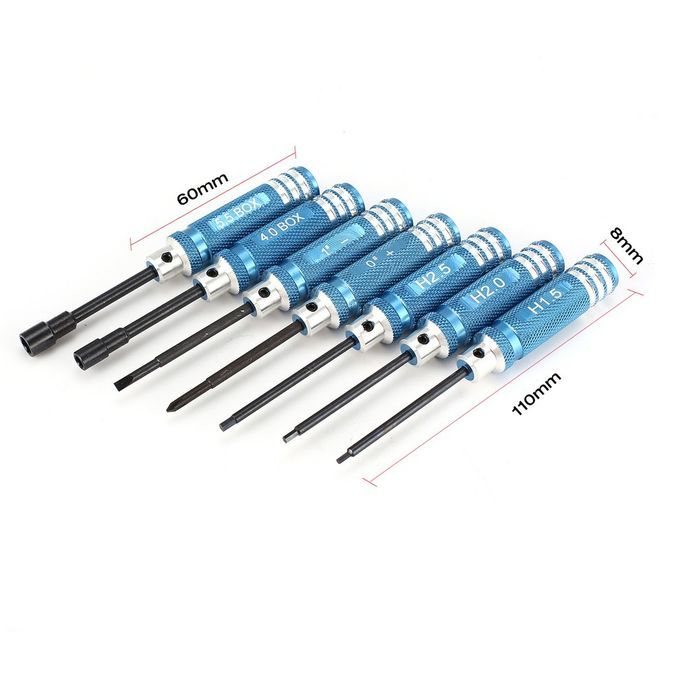 7p S   Straight  Ross S Rewdriver Sleeve Tools Nut Wren H Kit For R  Model-Blue