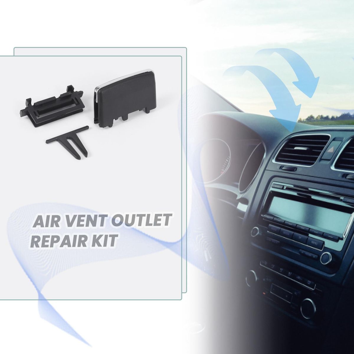 AC Outlet Tab Clip Repair Kit for W204 C180 C200 C260