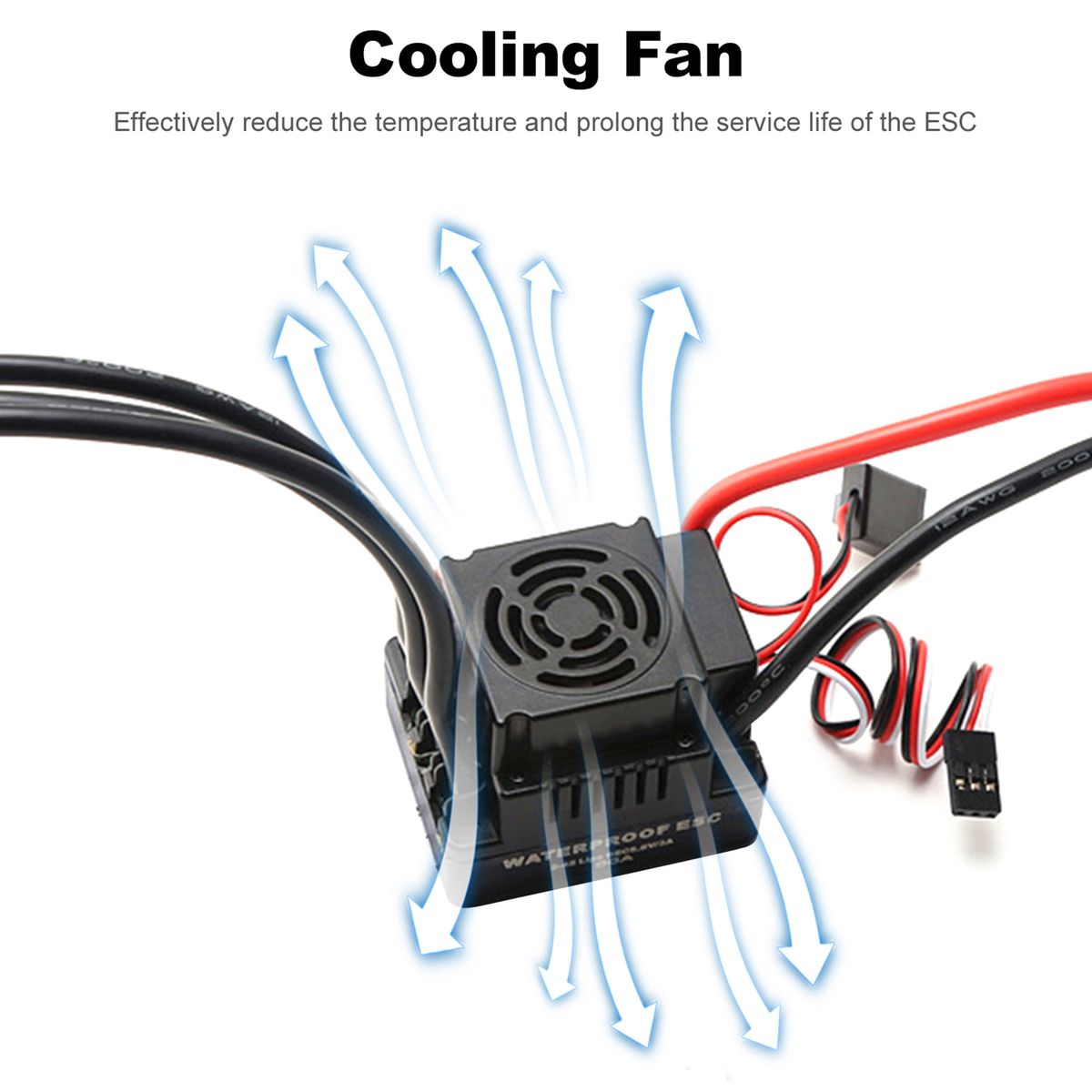 Waterproof 3660 3800KV Brushless Motor 80A  Brushless ESC