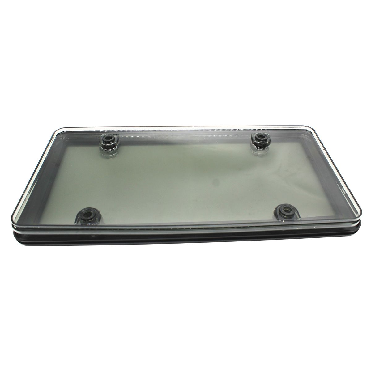 2 Pcs Dark Gray License Plate Frame, Plastic License Plate