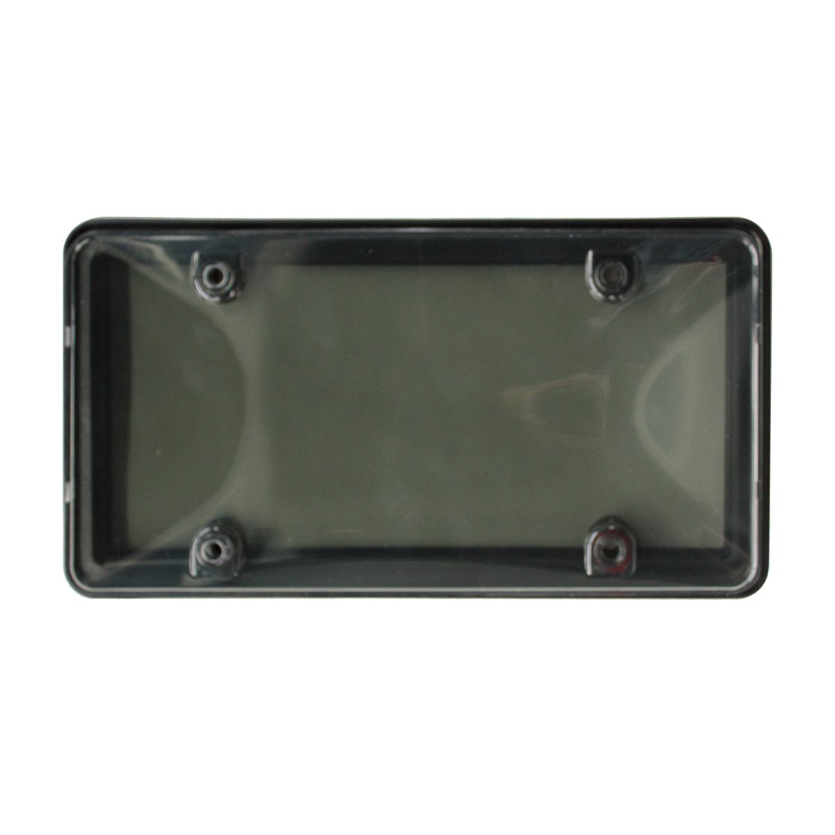 2 Pcs Dark Gray License Plate Frame, Plastic License Plate