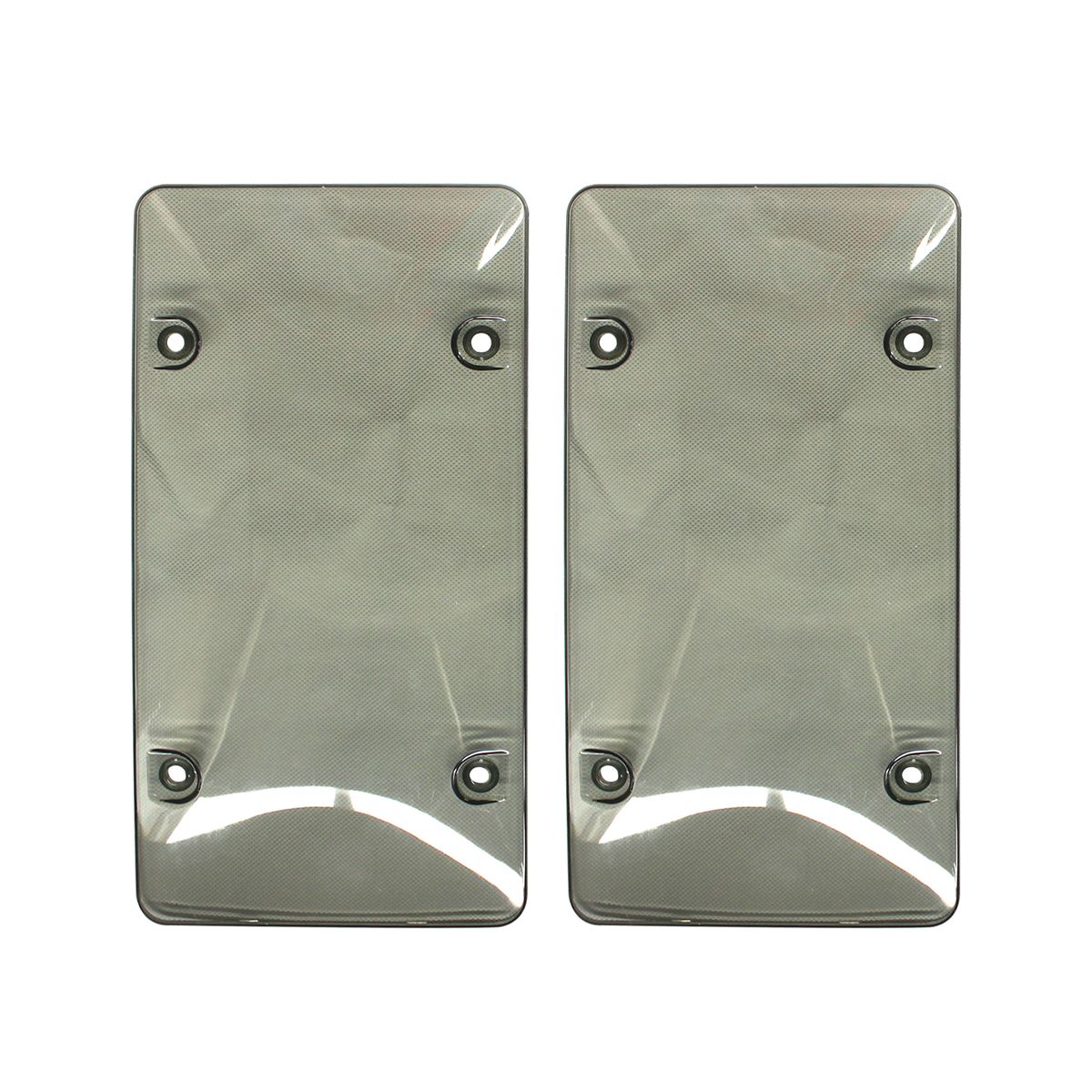 2 Pcs Dark Gray License Plate Frame, Plastic License Plate