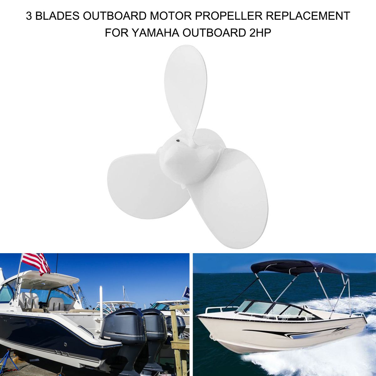 7 1/4X5-A Boat Propeller Outboard Motor Propeller 3 Blades