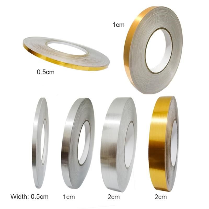 50m Wall Tile Floor Gap Sealing Tape Waterproof Strip-Gold
