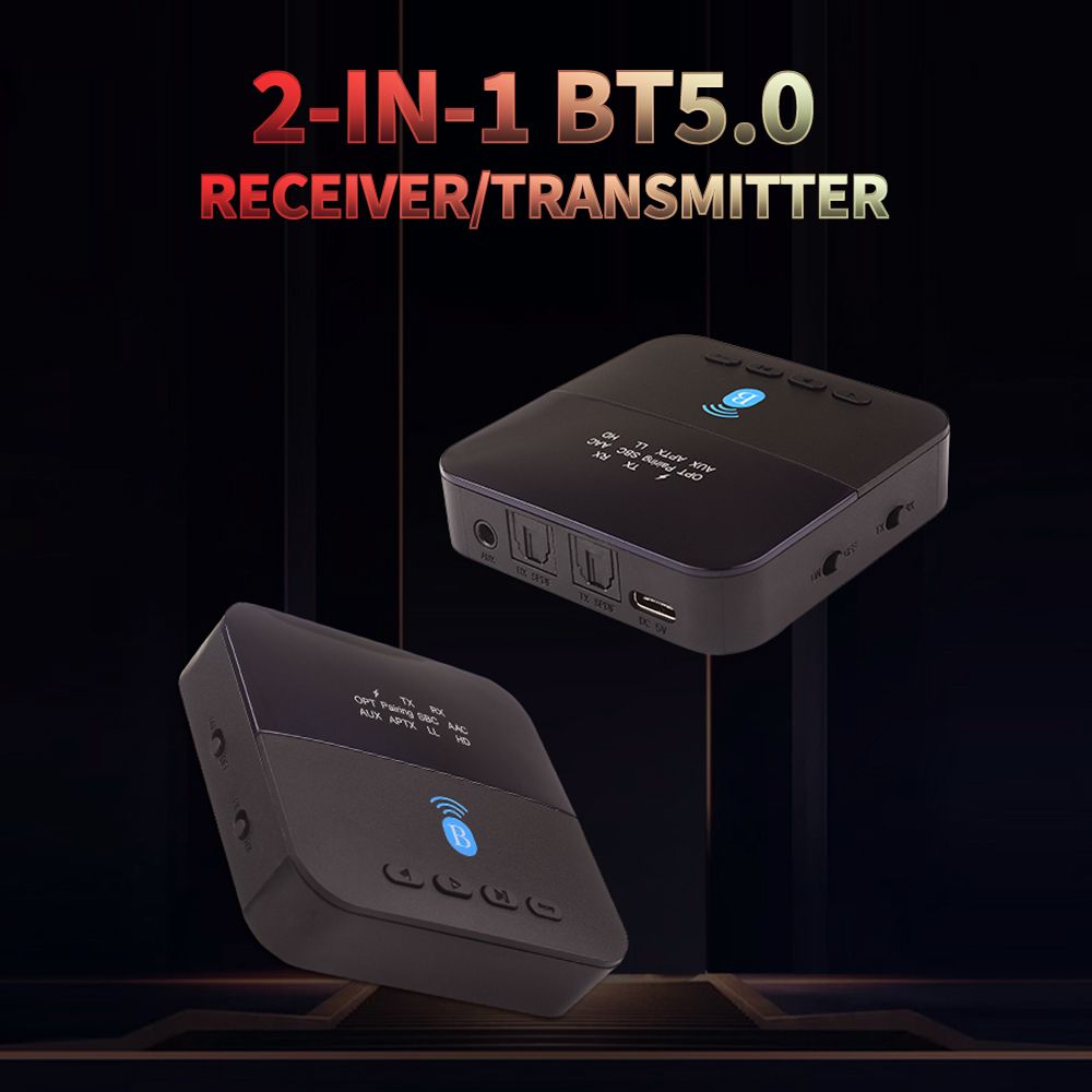 2-in-1 BT5.0 Receiver/Transmitter HiFi Sound Quality Support