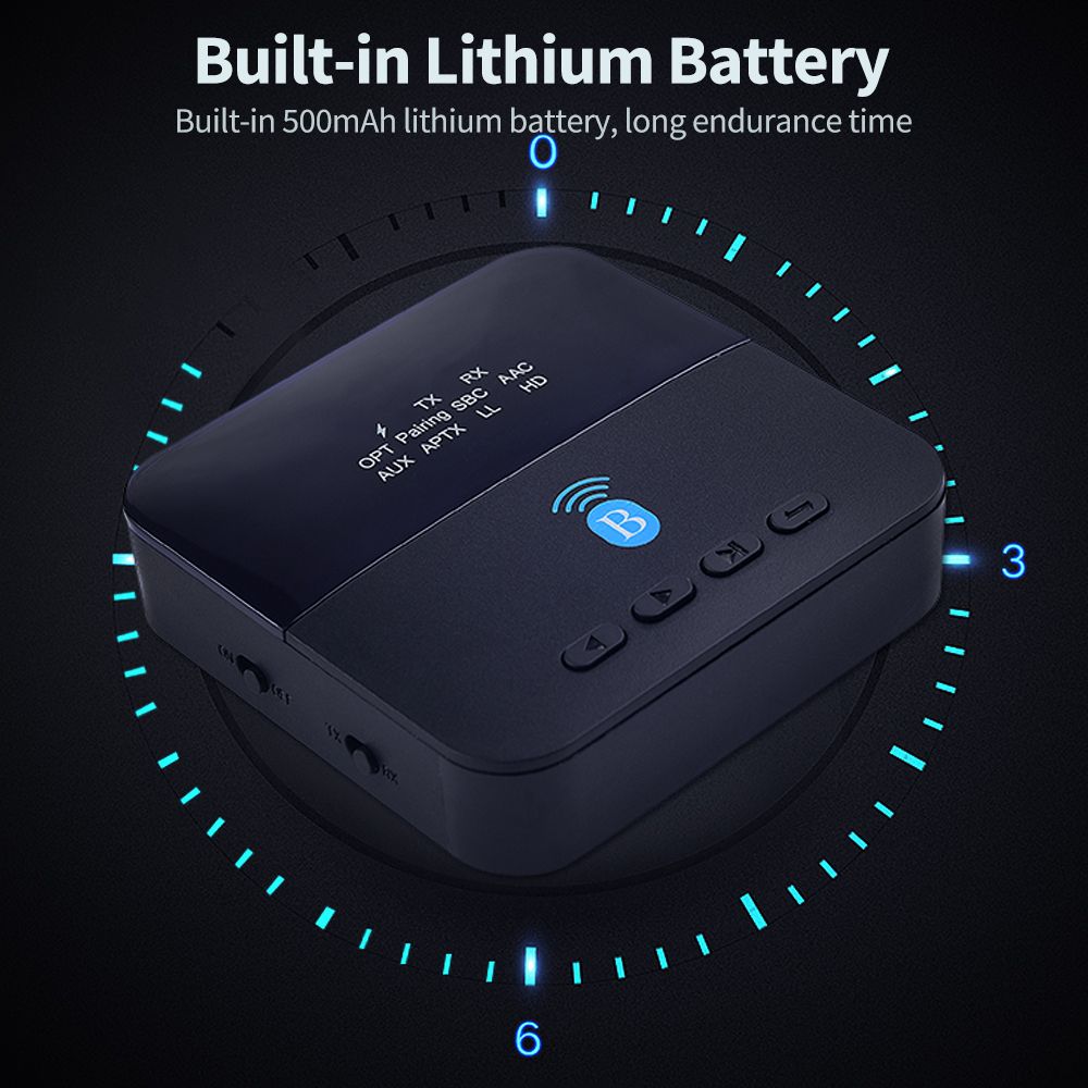 2-in-1 BT5.0 Receiver/Transmitter HiFi Sound Quality Support