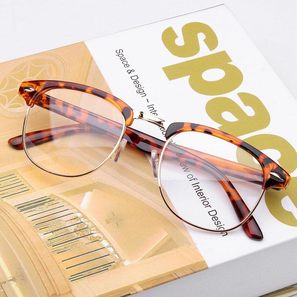 Fashion Women Men Eyeglasses Clear Frame Glasses Lens Eyewear Vision Care HOT Leopard