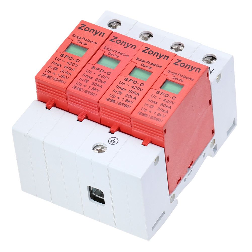 High Quality 4P SPD 420V 30KA~60KA House Surge Protector