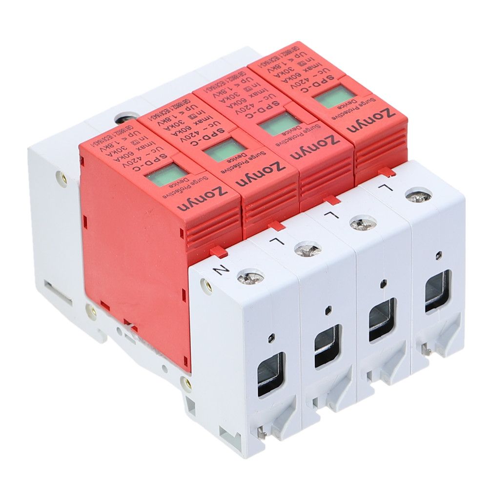 High Quality 4P SPD 420V 30KA~60KA House Surge Protector
