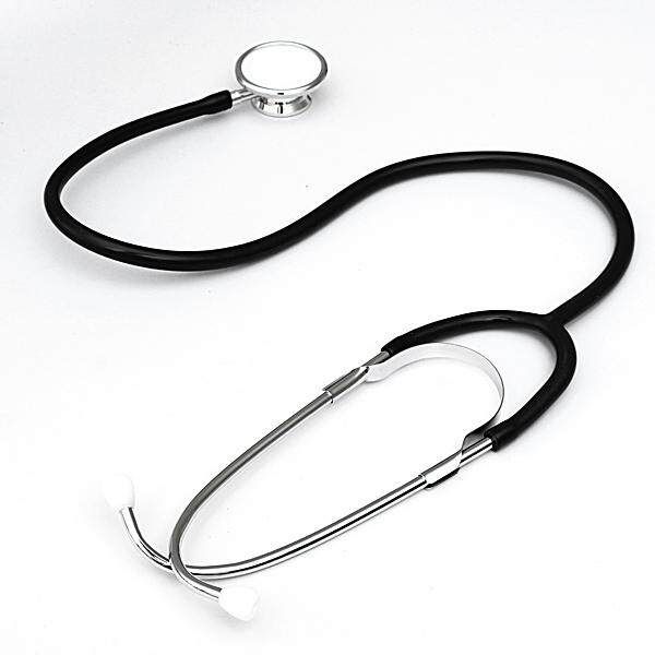 2pcs 2 Head EMT Stethoscope Doctor Nurse Vet Health Black
