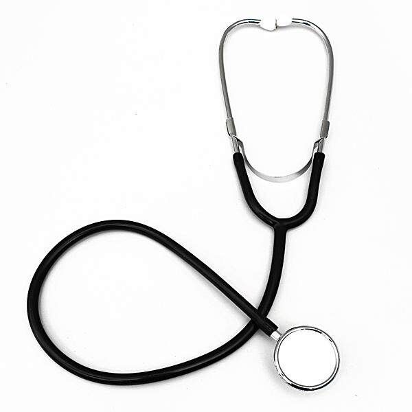 2pcs 2 Head EMT Stethoscope Doctor Nurse Vet Health Black