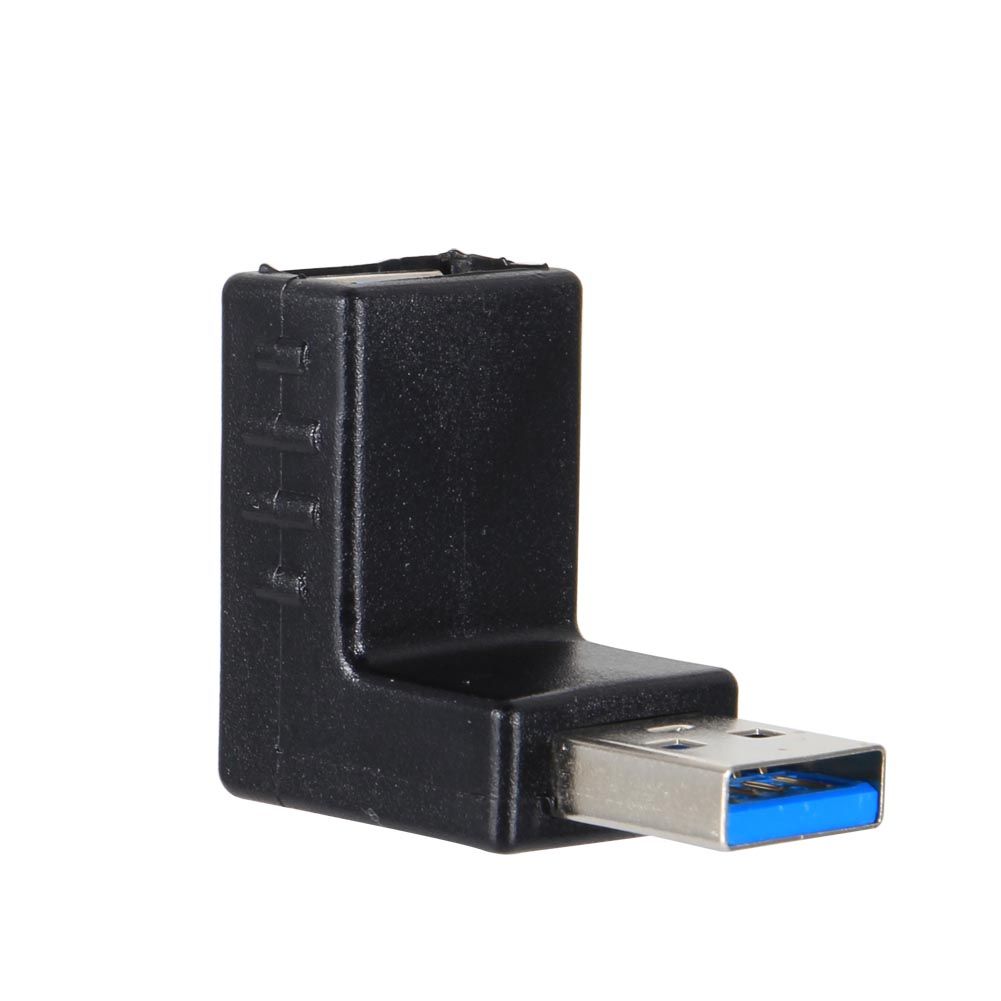 USB 3.0 A Male To Female Adapter Extension 90 Degree Right A