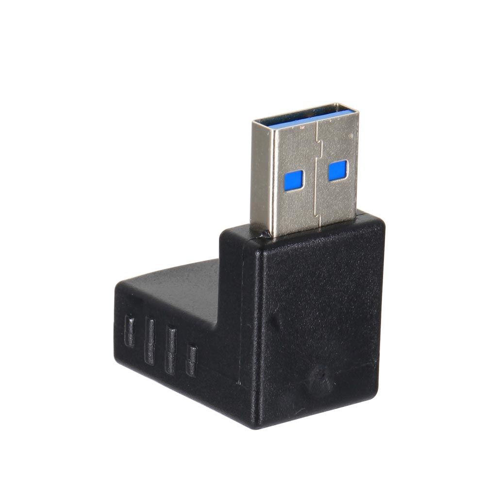 USB 3.0 A Male To Female Adapter Extension 90 Degree Right A
