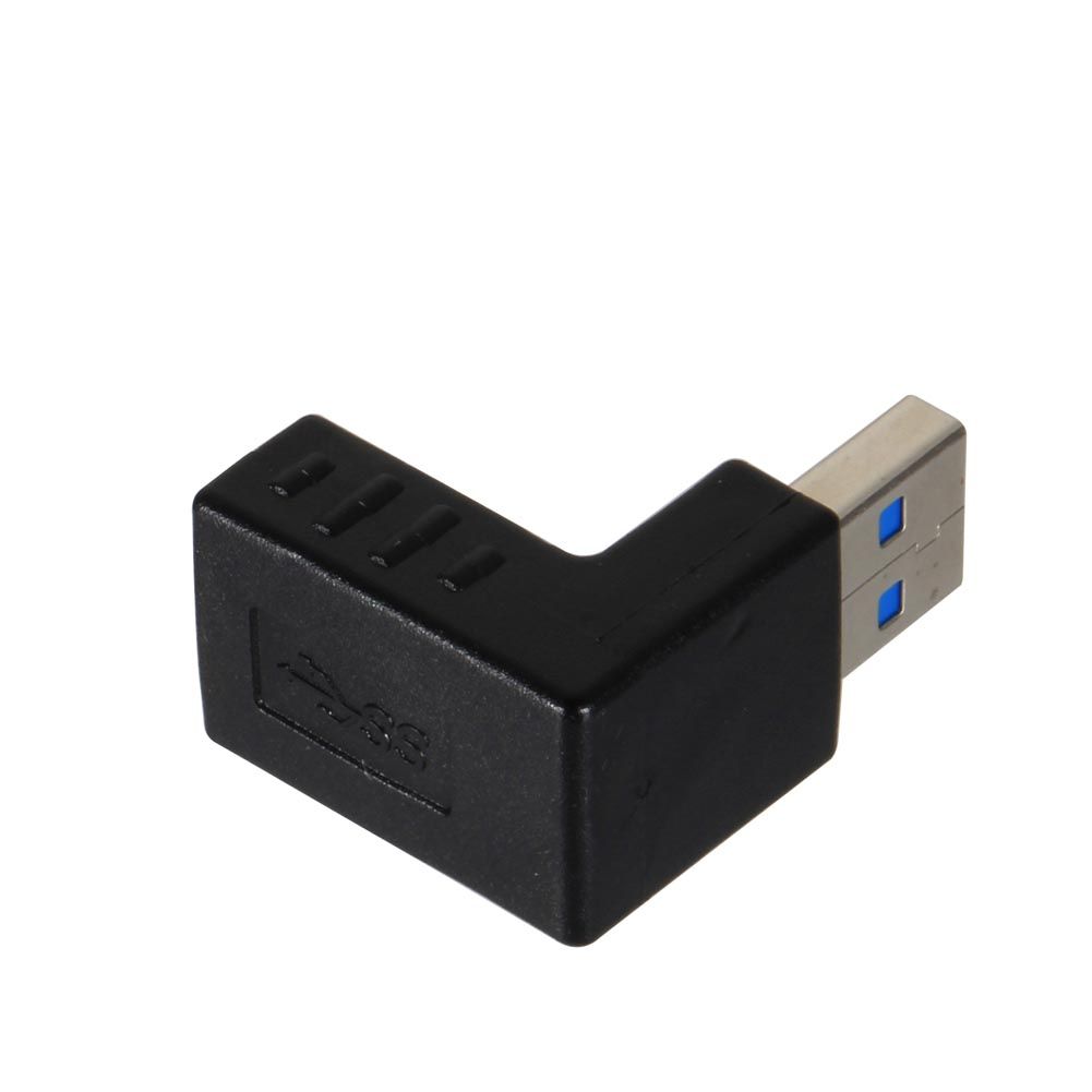 USB 3.0 A Male To Female Adapter Extension 90 Degree Right A