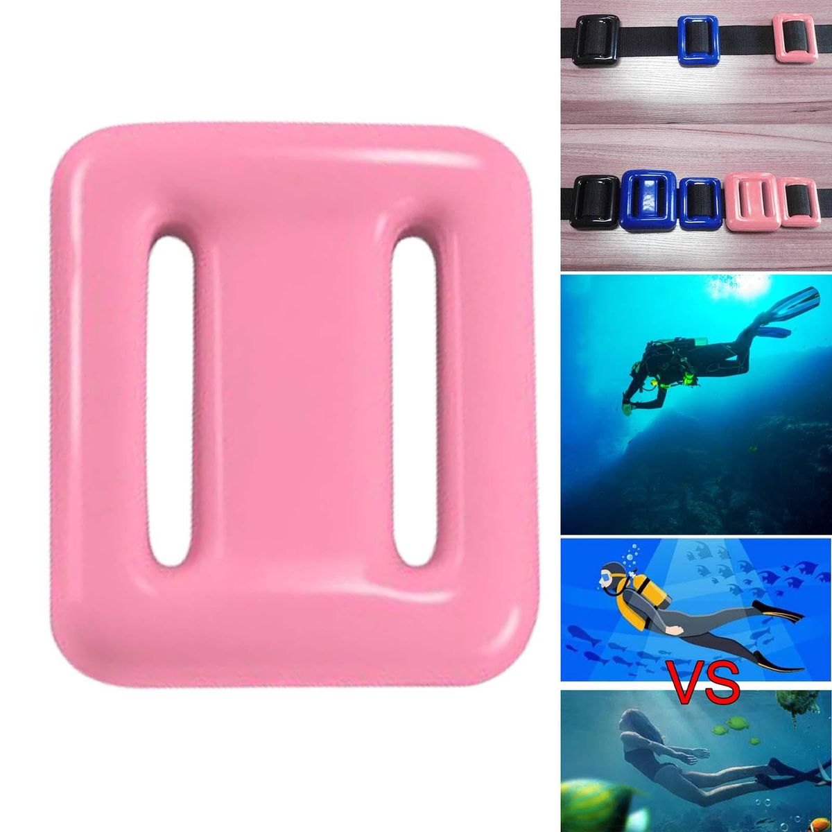 Solid Scuba Weights Diving Dive Swimming Parts Sport PVC Pink 500g