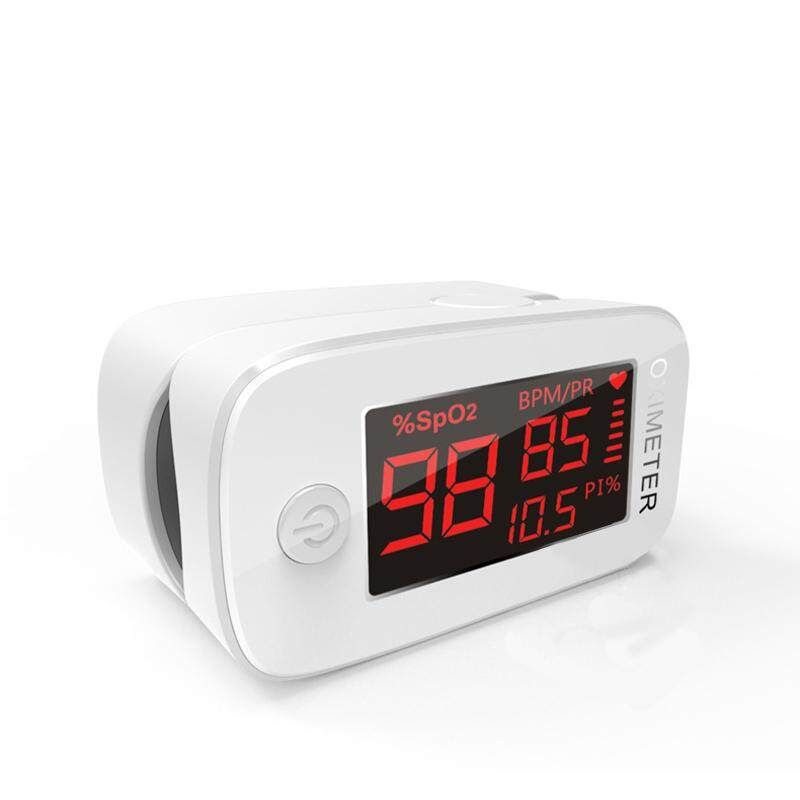 LED Fingertip Pulse Oximeter Oxygen Saturation Tester SPO2 PR PI Sensor Red [Blue]