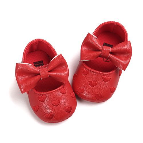 Baby Girls Princess Bowknot PU Toddler Shoes