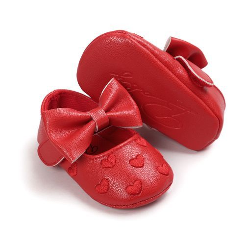 Baby Girls Princess Bowknot PU Toddler Shoes